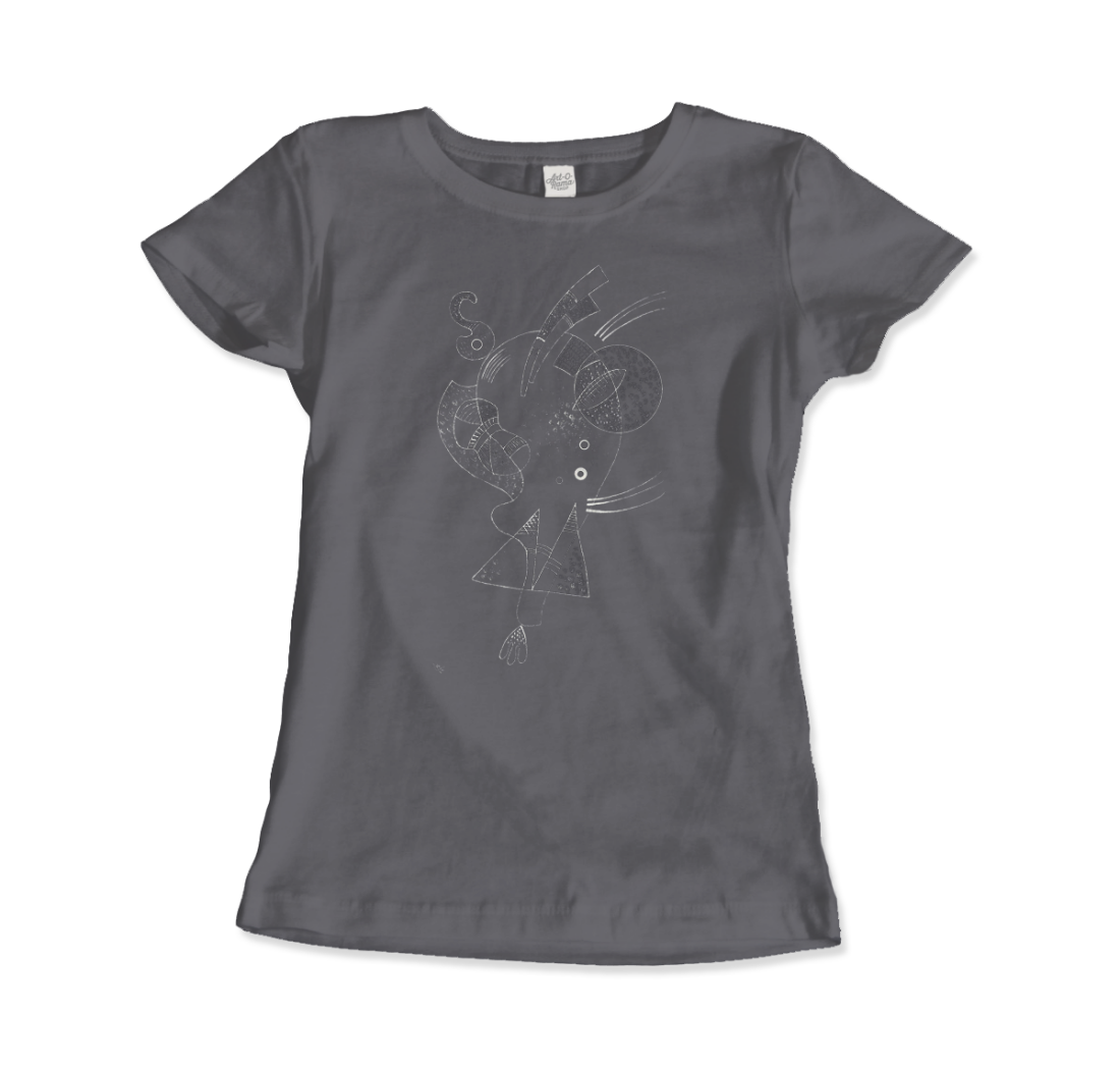 Kandinsky Figure Blanche (White Figure) 1938 artwork t-shirt by Art-O-Rama Shop
