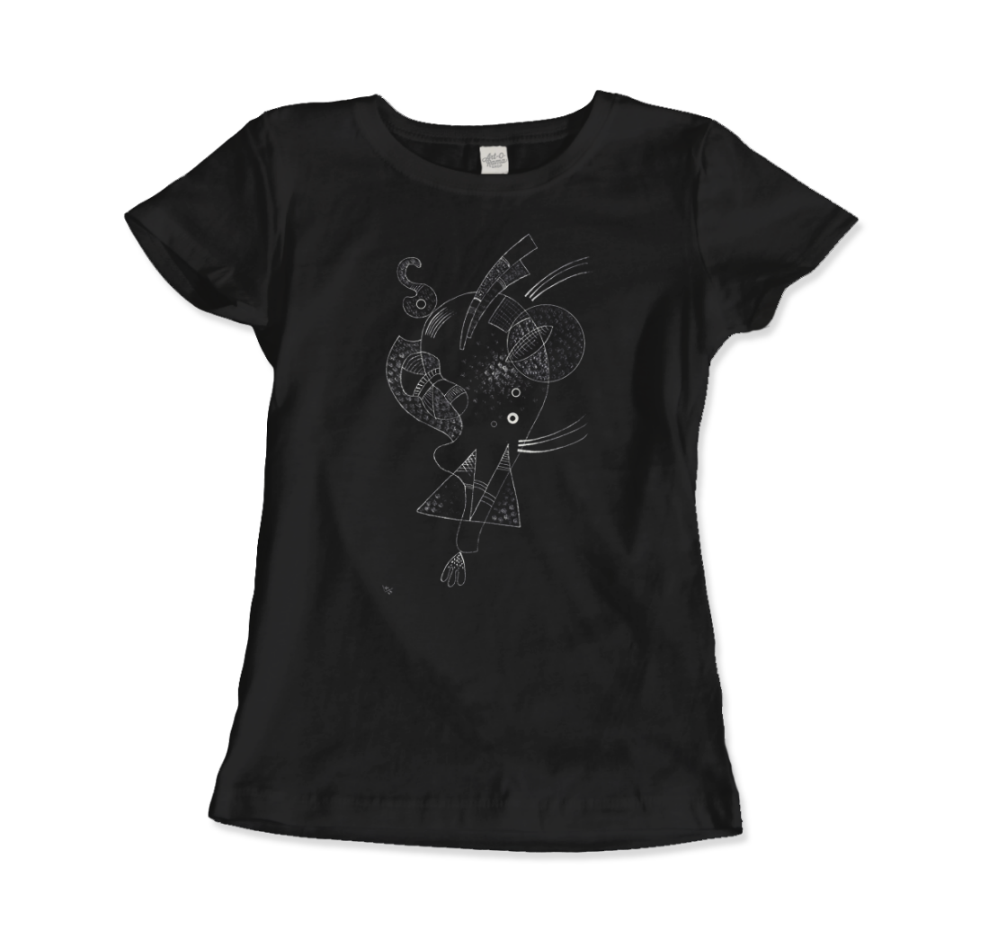 Kandinsky Figure Blanche (White Figure) 1938 artwork t-shirt by Art-O-Rama Shop
