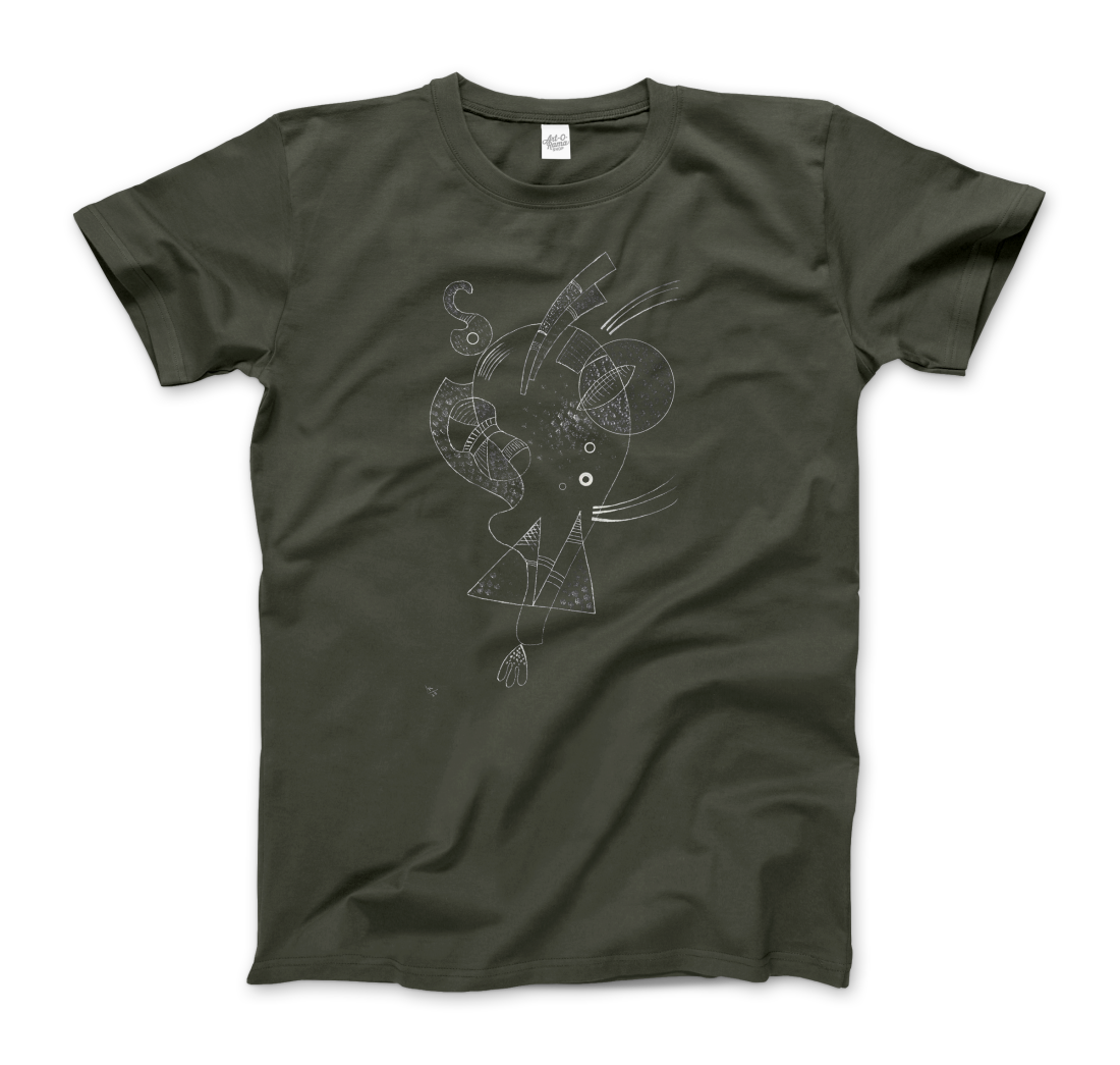 Kandinsky Figure Blanche (White Figure) 1938 artwork t-shirt by Art-O-Rama Shop