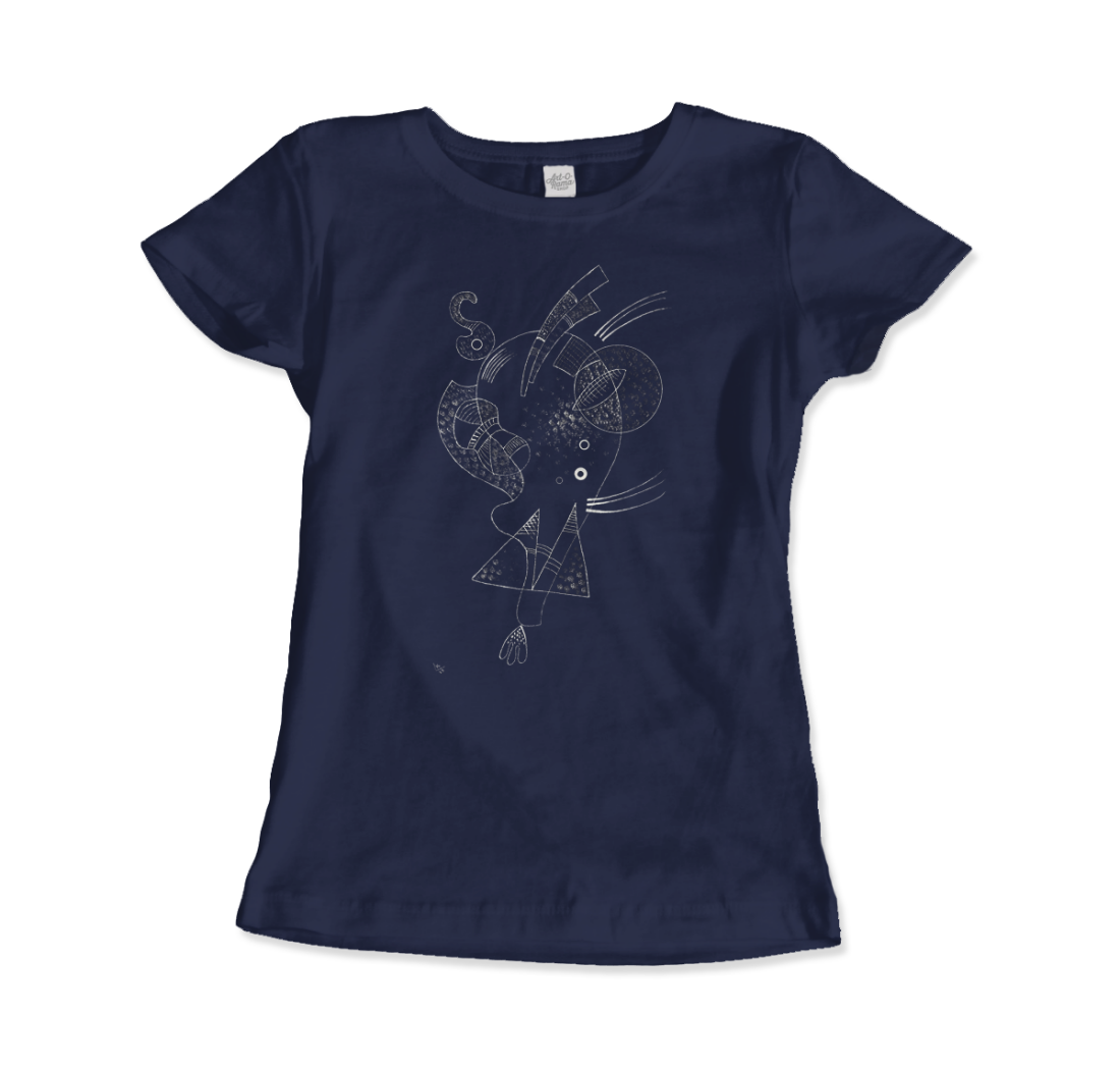 Kandinsky Figure Blanche (White Figure) 1938 artwork t-shirt by Art-O-Rama Shop