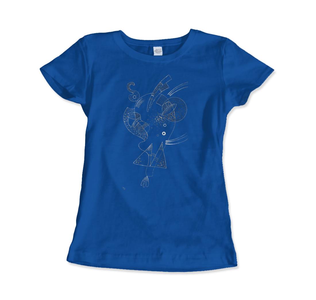 Kandinsky Figure Blanche (White Figure) 1938 artwork t-shirt by Art-O-Rama Shop