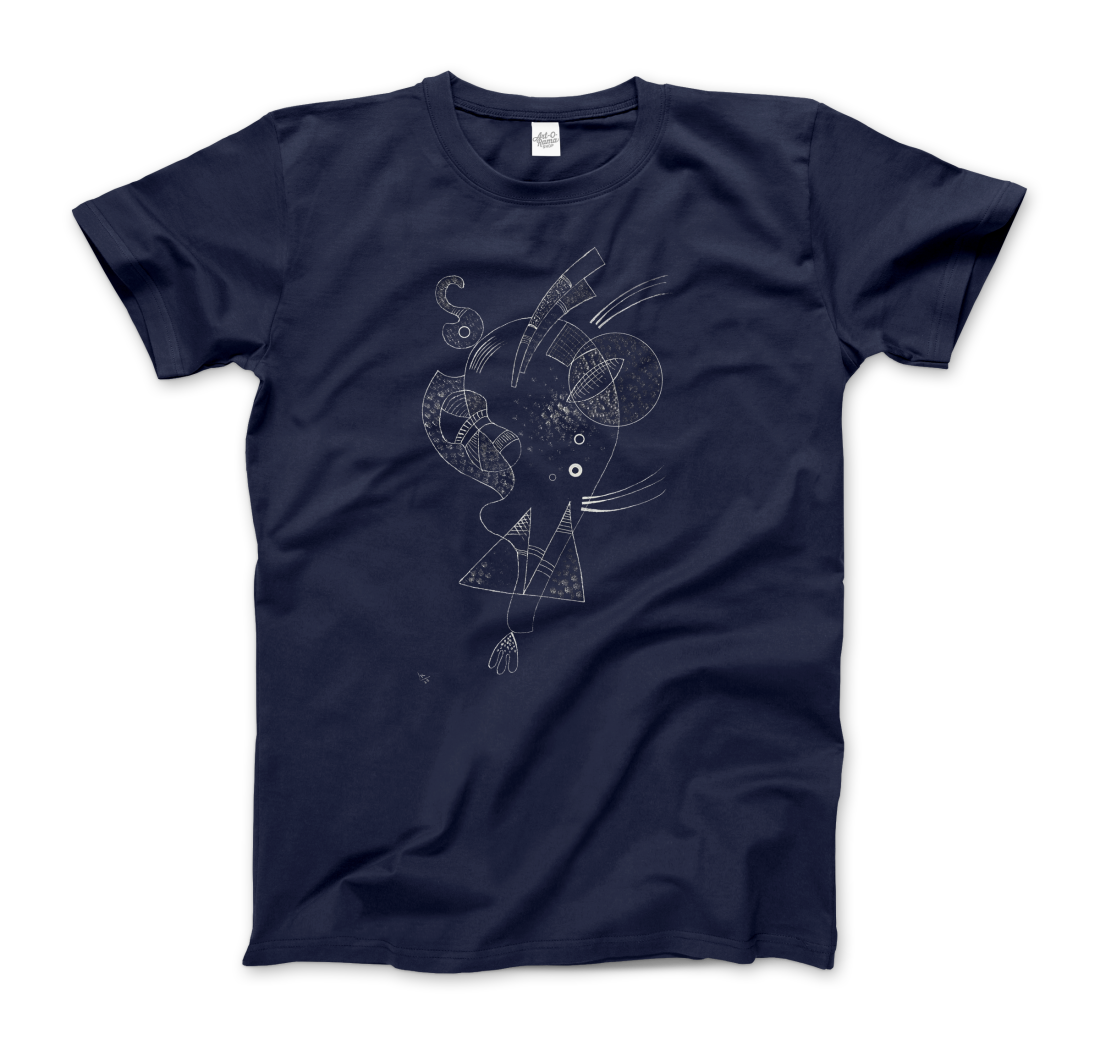 Kandinsky Figure Blanche (White Figure) 1938 artwork t-shirt by Art-O-Rama Shop