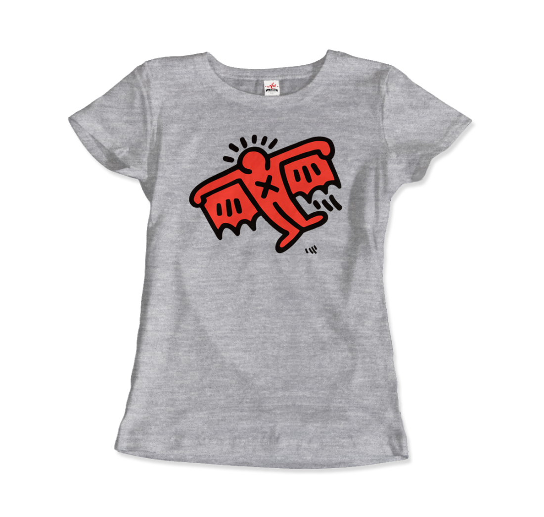 Flying Devil icon, 1990 street art t-shirt by Art-O-Rama Shop