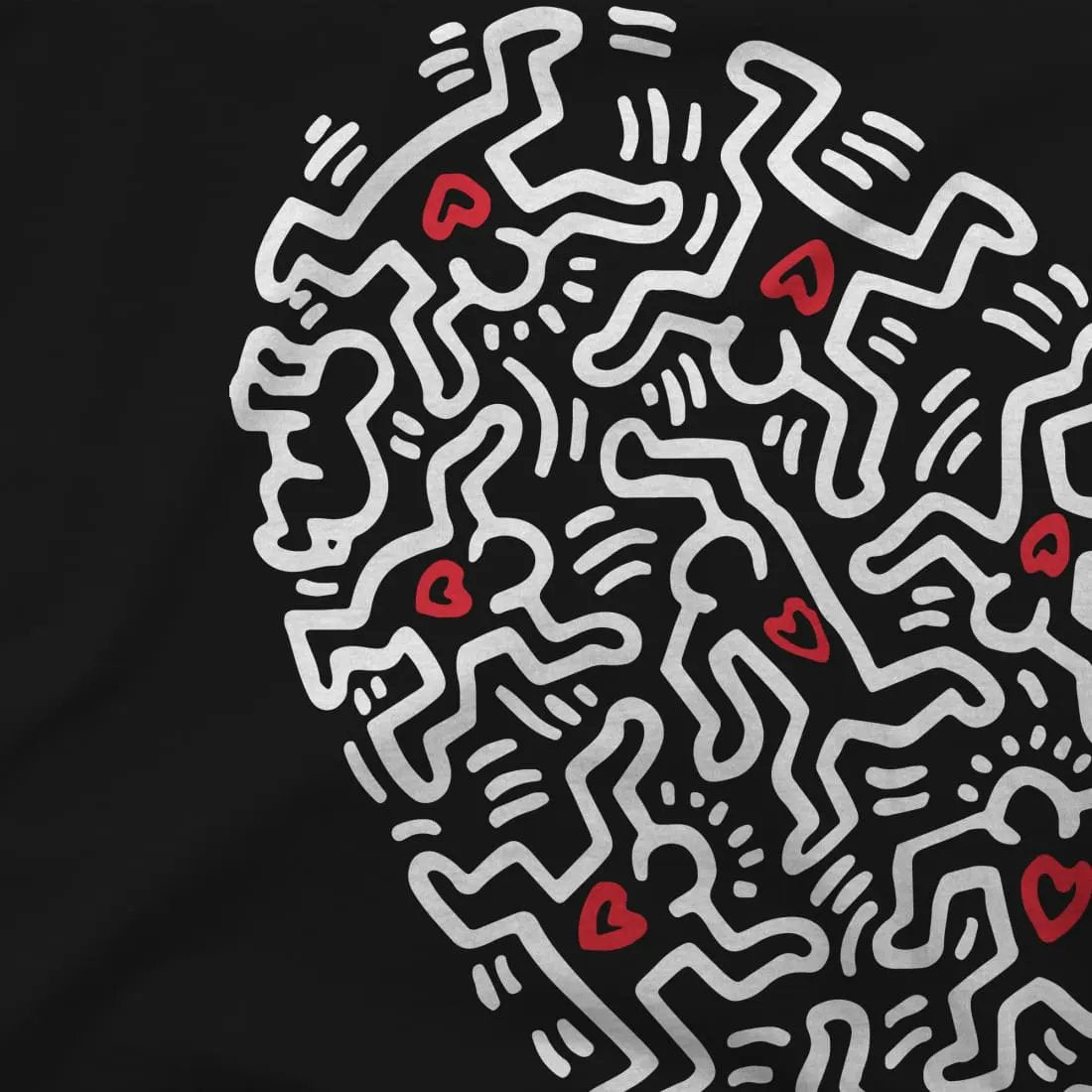 Heart of Men icon Series street art t-shirt by Art-O-Rama Shop