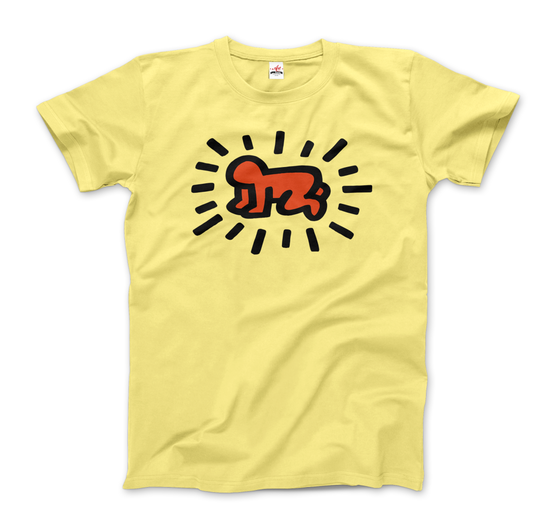 Radiant Baby icon, 1990 street art t-shirt by Art-O-Rama Shop