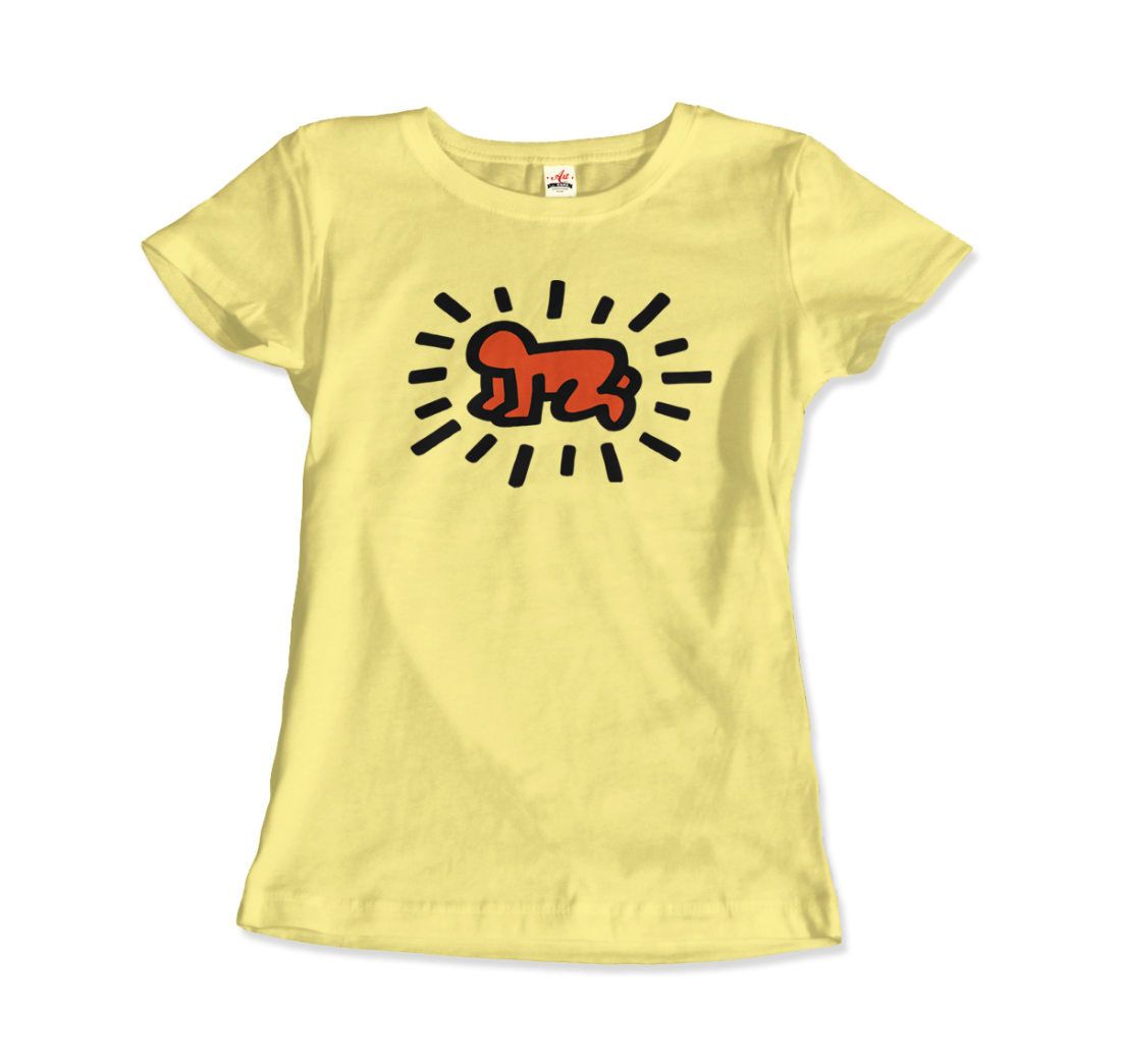 Radiant Baby icon, 1990 street art t-shirt by Art-O-Rama Shop