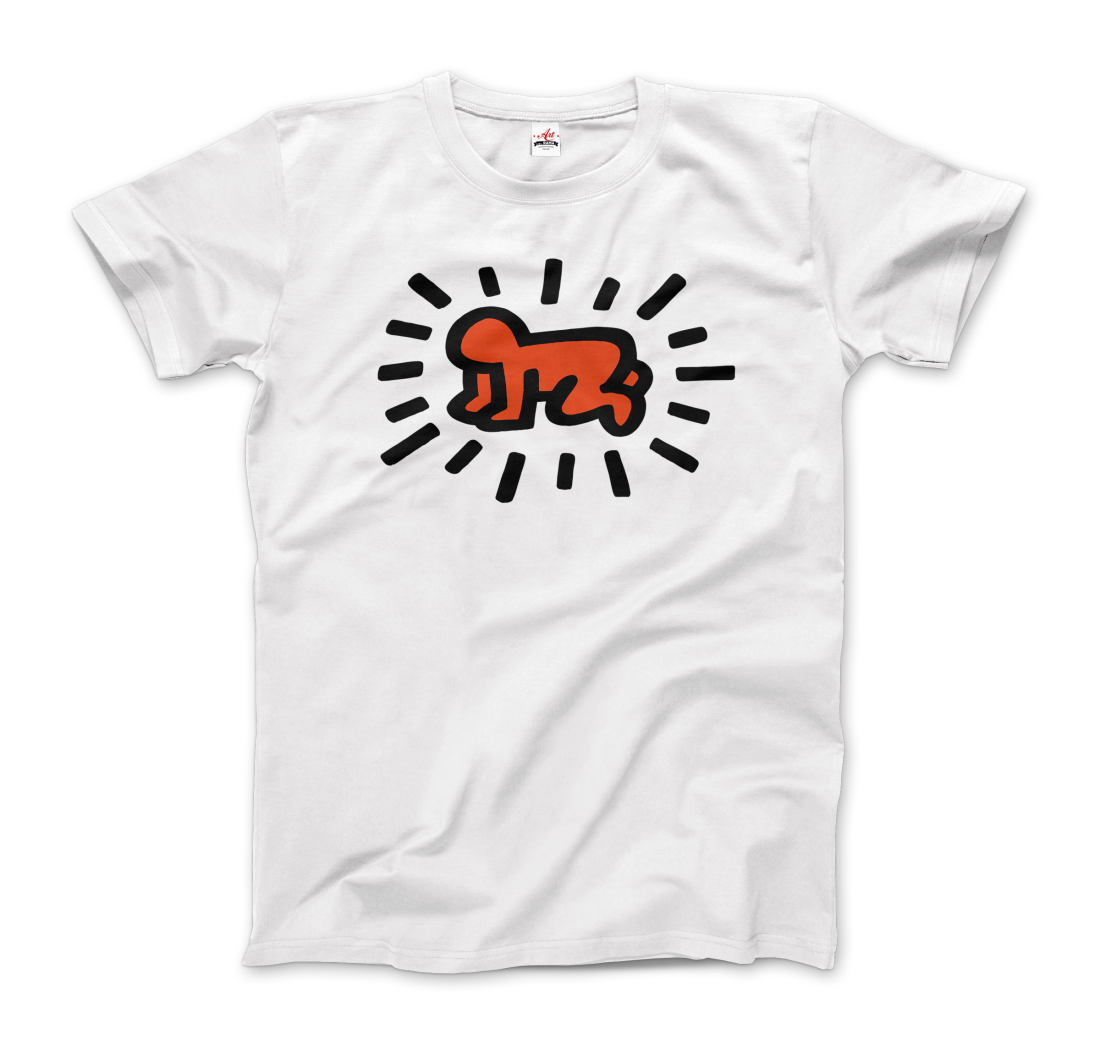 Radiant Baby icon, 1990 street art t-shirt by Art-O-Rama Shop