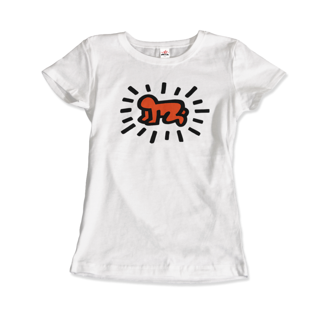 Radiant Baby icon, 1990 street art t-shirt by Art-O-Rama Shop