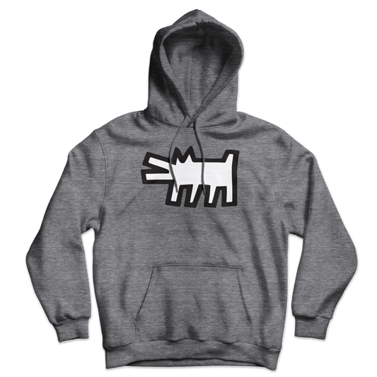 The Barking Dog Icon, 1990 Street Art Hoodie by Art-O-Rama Shop