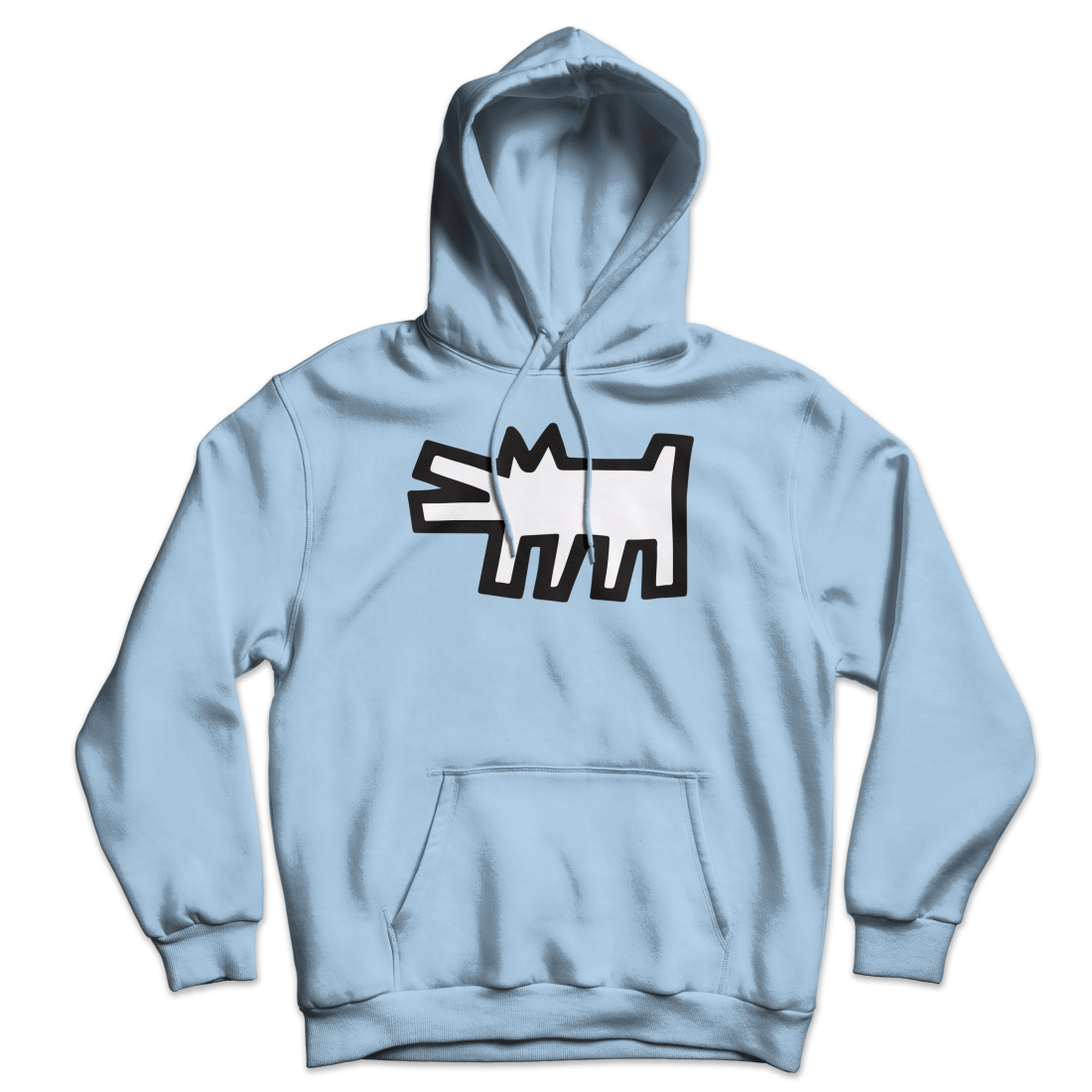 The Barking Dog Icon, 1990 Street Art Hoodie by Art-O-Rama Shop