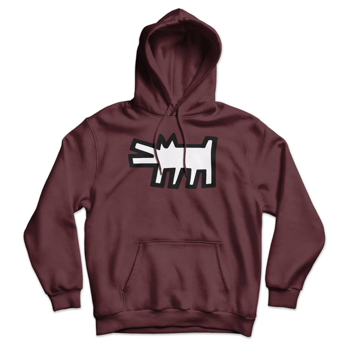 The Barking Dog Icon, 1990 Street Art Hoodie by Art-O-Rama Shop