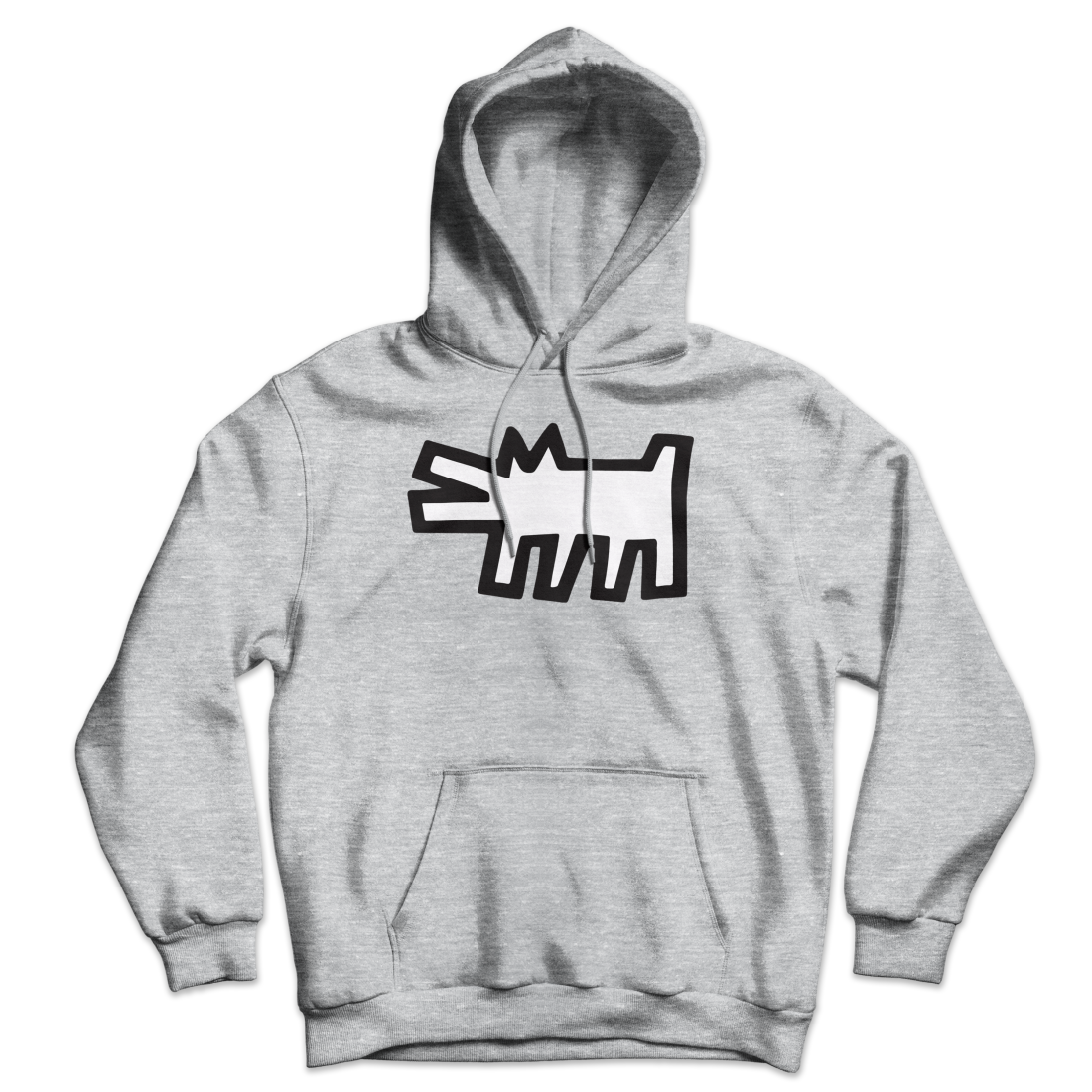 The Barking Dog Icon, 1990 Street Art Hoodie by Art-O-Rama Shop