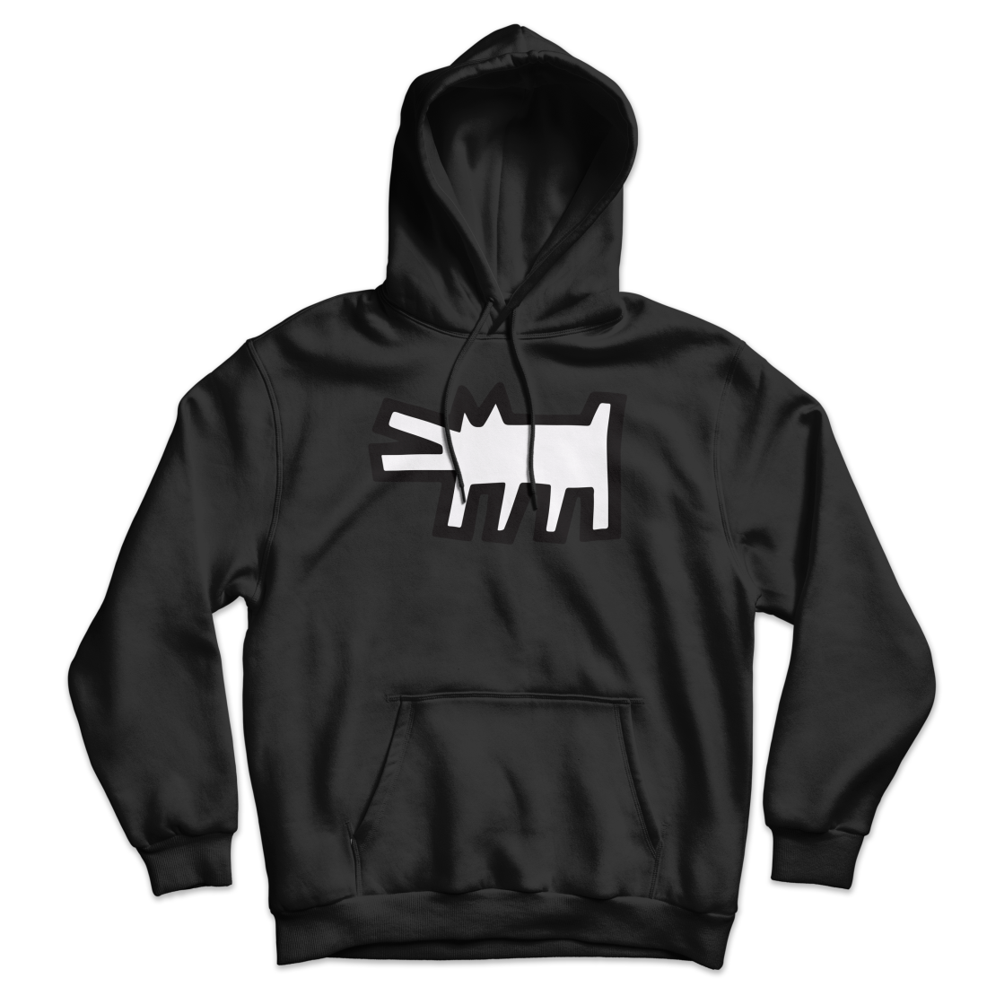 The Barking Dog Icon, 1990 Street Art Hoodie by Art-O-Rama Shop