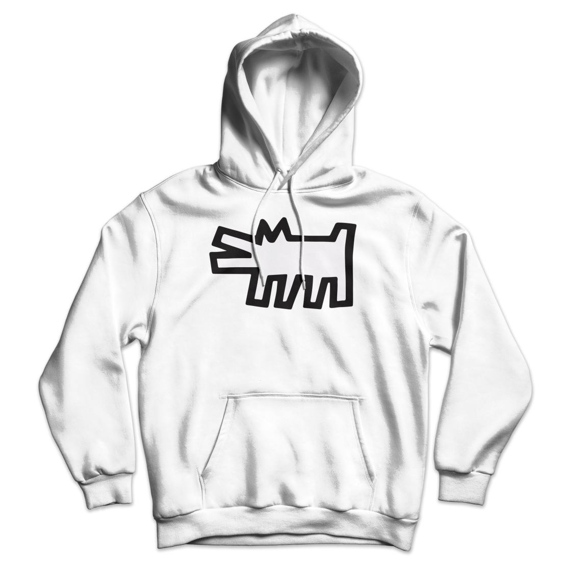 The Barking Dog Icon, 1990 Street Art Hoodie by Art-O-Rama Shop