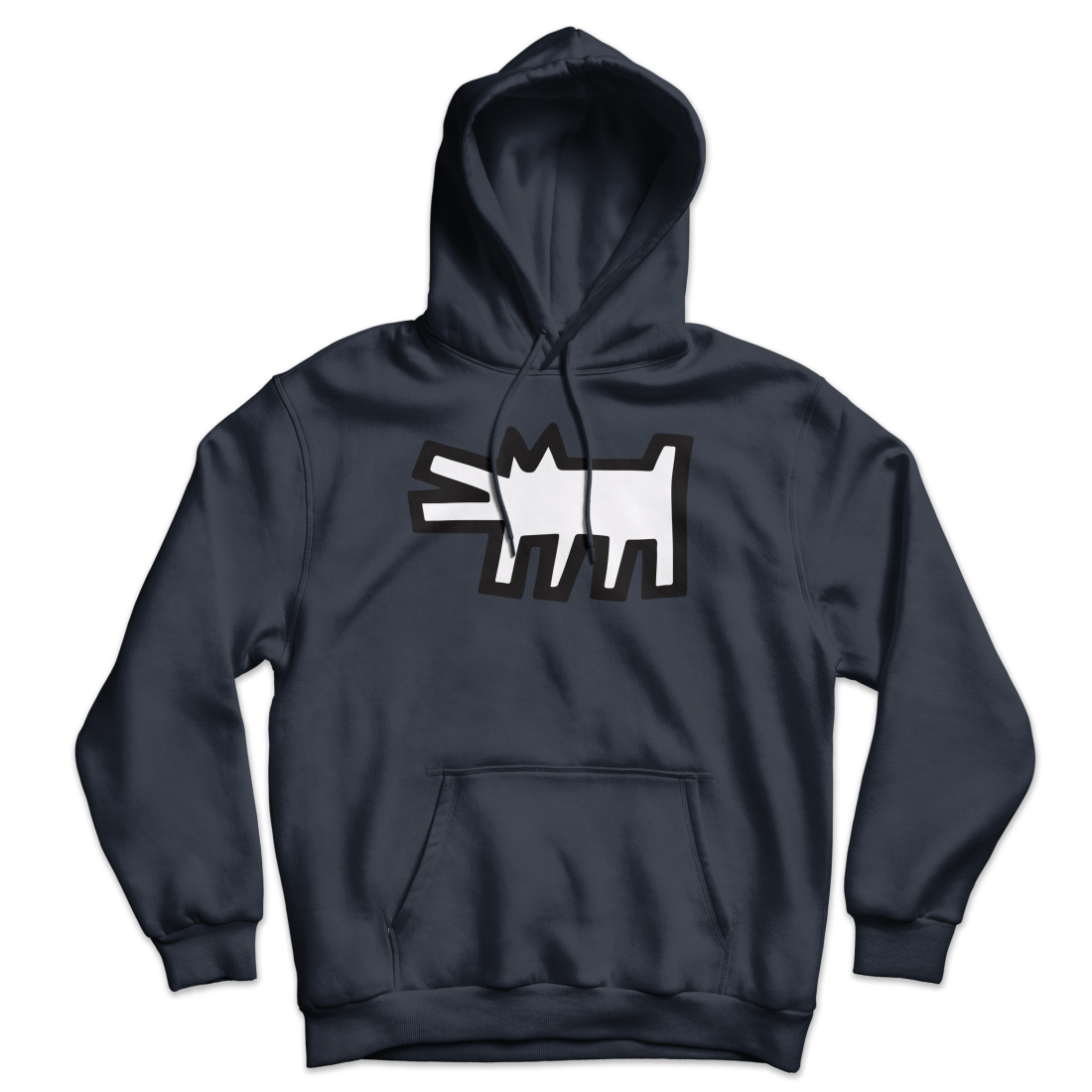 The Barking Dog Icon, 1990 Street Art Hoodie by Art-O-Rama Shop