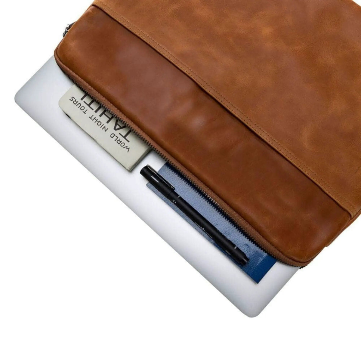 Kemmerer Leather Sleeve for iPad and MacBook by TORONATA