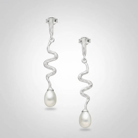 Earrings Wave - Wave Design Earrings by La Moda Me