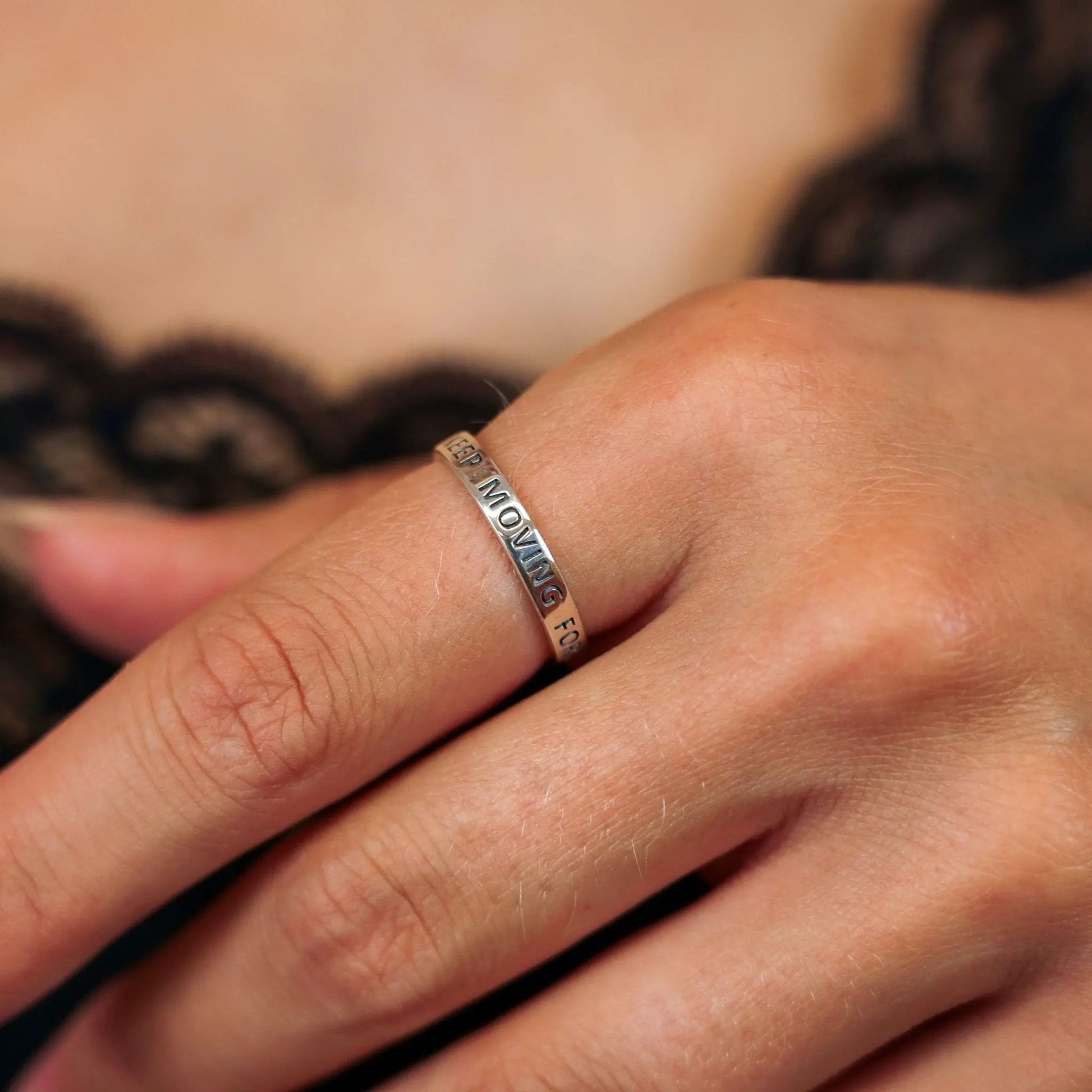 Ring Motivation (various) - Sterling Silver Inspirational Ring by La Moda Me