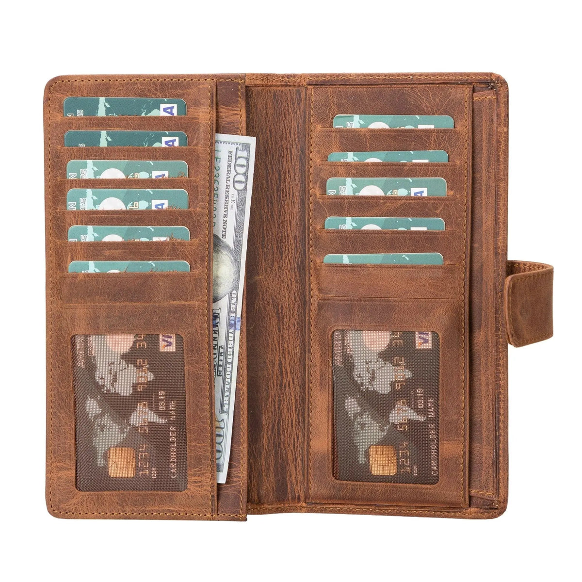 Lander Leather Phone Wallet and Multiple Card Holder for Women by TORONATA