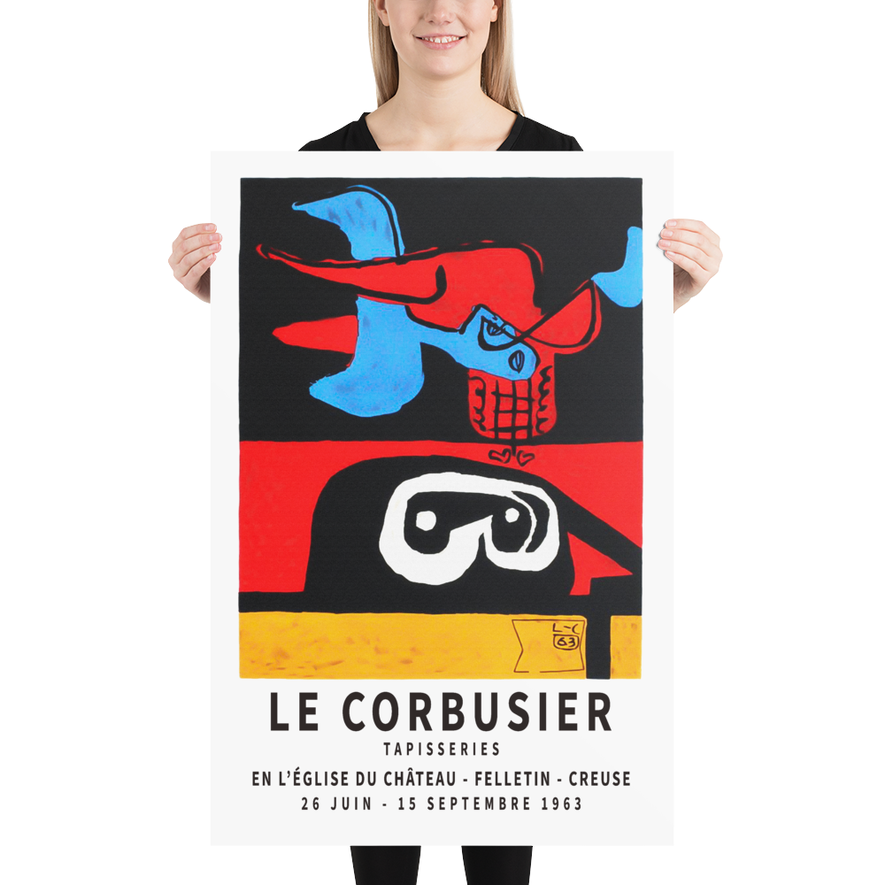 Le Corbusier 1963 exhibition artwork poster by Art-O-Rama Shop