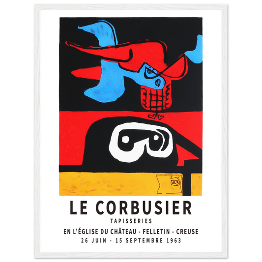 Le Corbusier 1963 exhibition artwork poster by Art-O-Rama Shop
