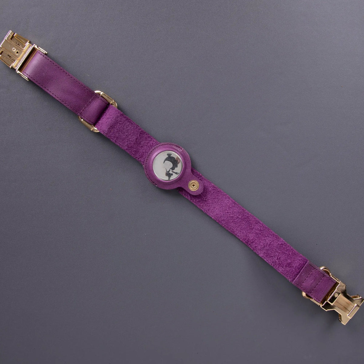 Charlotte Handcrafted Calfskin Leather Dog Collar - Compatible with AirTag by TORONATA