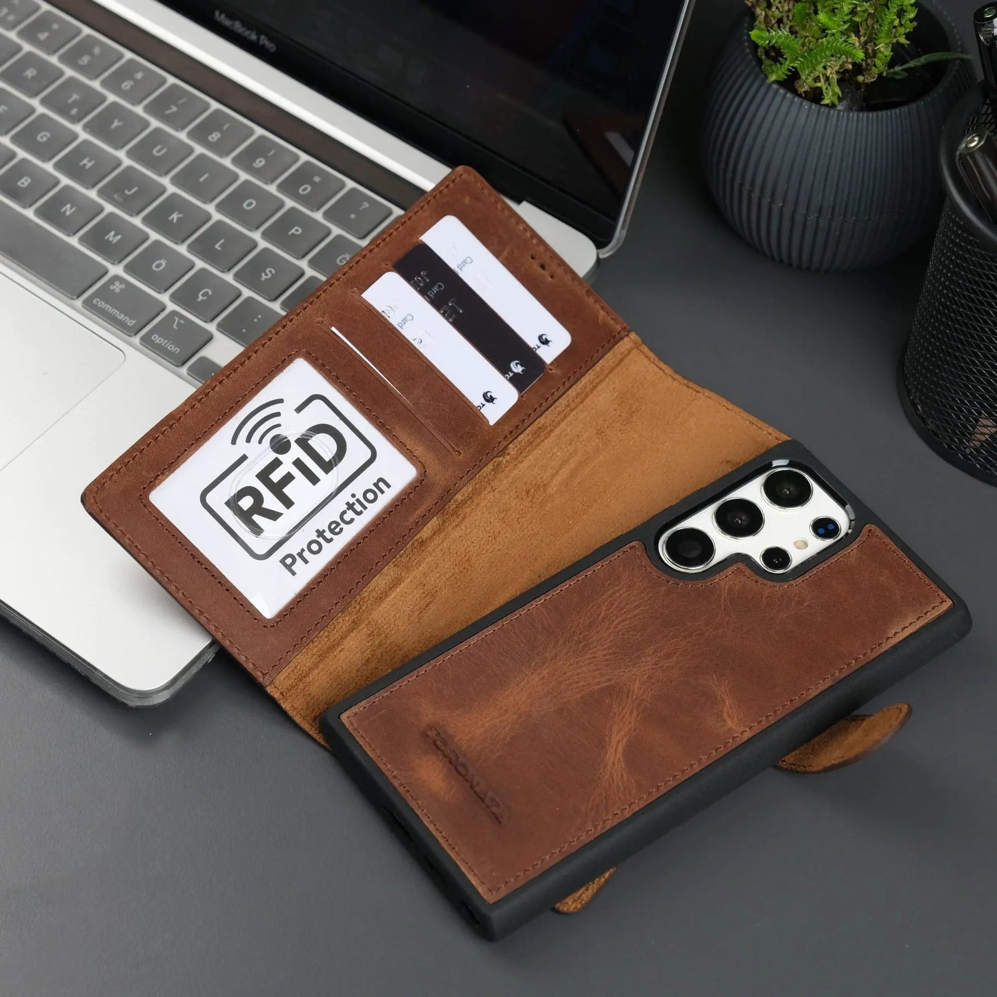 Leather Samsung Galaxy S25 Ultra Wallet Case | Buffalo by TORONATA