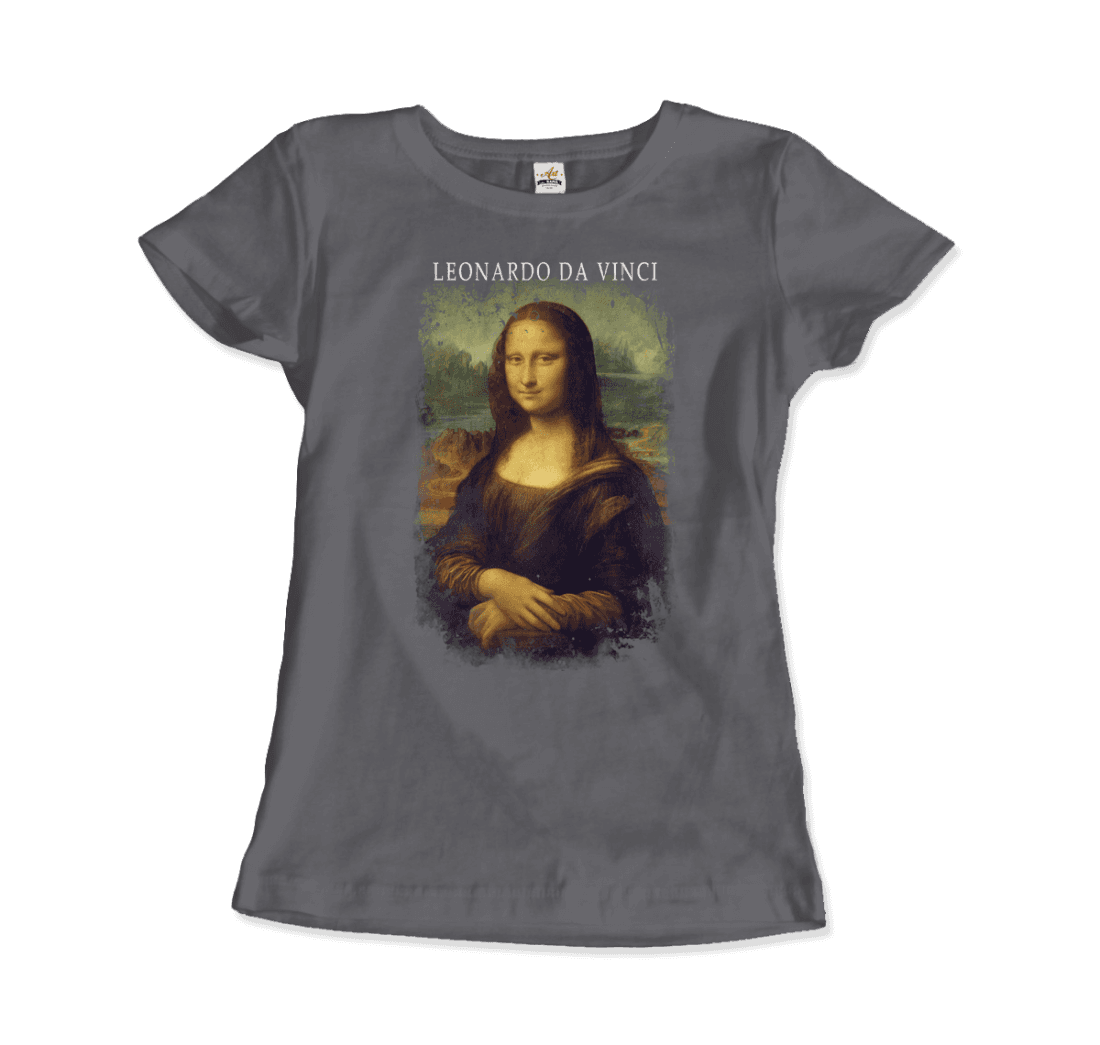Leonardo Da Vinci, Mona Lisa, 1503~1519 artwork t-shirt by Art-O-Rama Shop