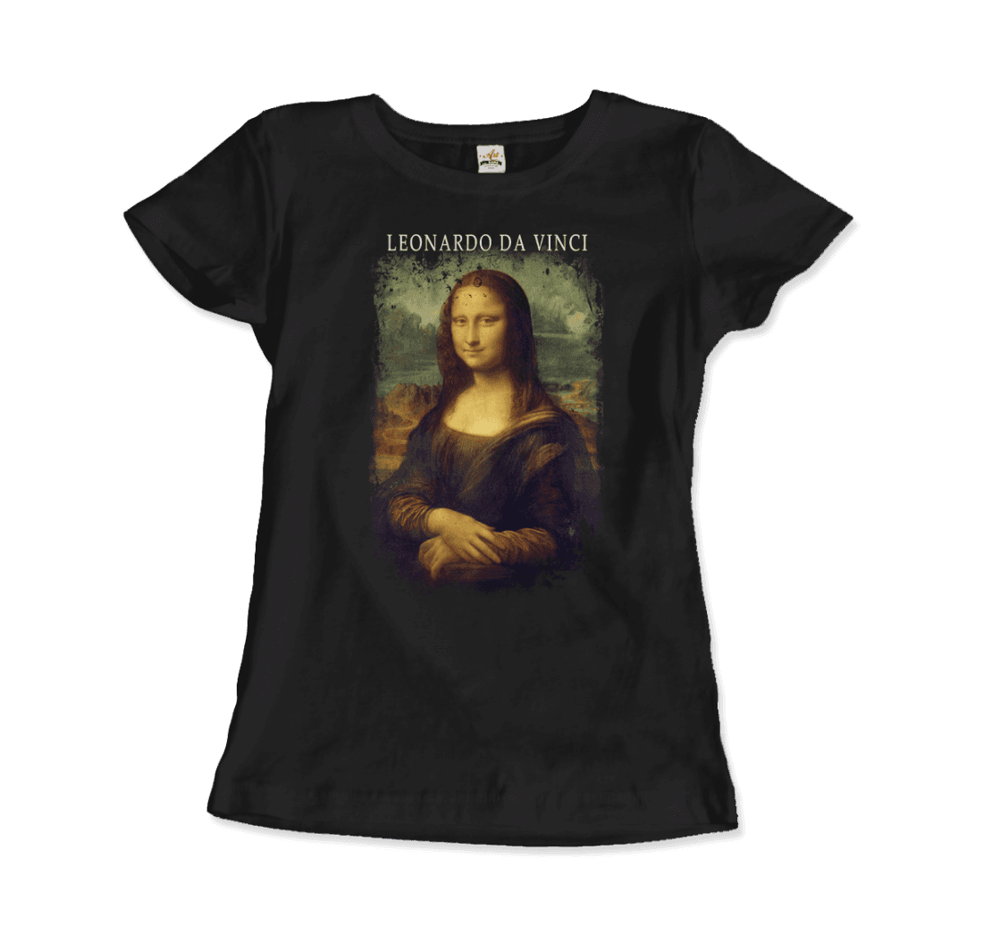 Leonardo Da Vinci, Mona Lisa, 1503~1519 artwork t-shirt by Art-O-Rama Shop