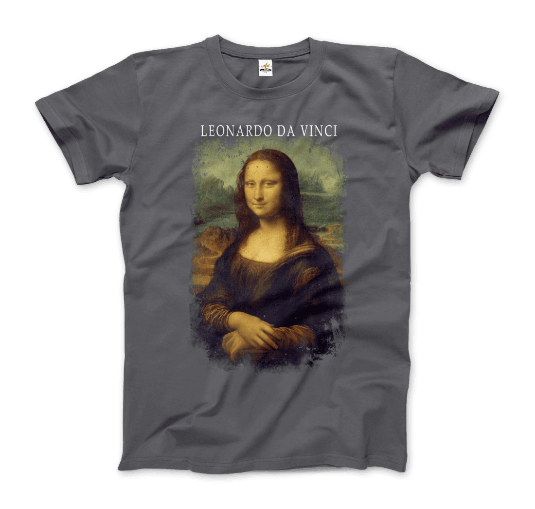 Leonardo Da Vinci, Mona Lisa, 1503~1519 artwork t-shirt by Art-O-Rama Shop