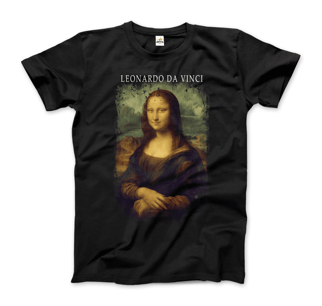 Leonardo Da Vinci, Mona Lisa, 1503~1519 artwork t-shirt by Art-O-Rama Shop