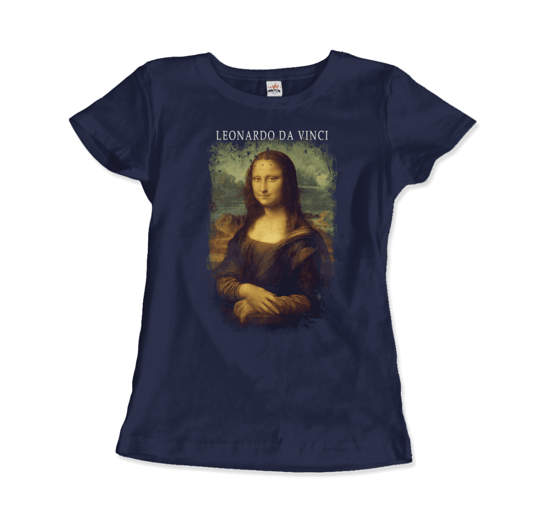 Leonardo Da Vinci, Mona Lisa, 1503~1519 artwork t-shirt by Art-O-Rama Shop