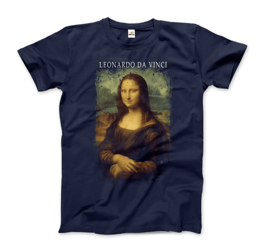 Leonardo Da Vinci, Mona Lisa, 1503~1519 artwork t-shirt by Art-O-Rama Shop