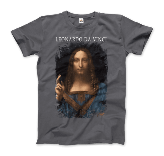 Leonardo Da Vinci, Salvator Mundi, 1499~1510 artwork t-shirt by Art-O-Rama Shop