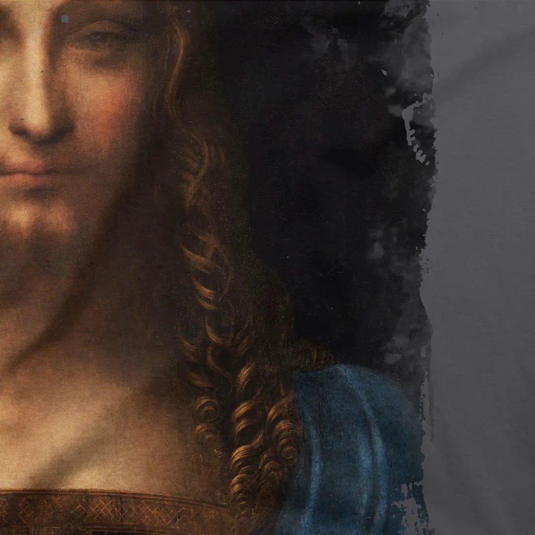 Leonardo Da Vinci, Salvator Mundi, 1499~1510 artwork t-shirt by Art-O-Rama Shop