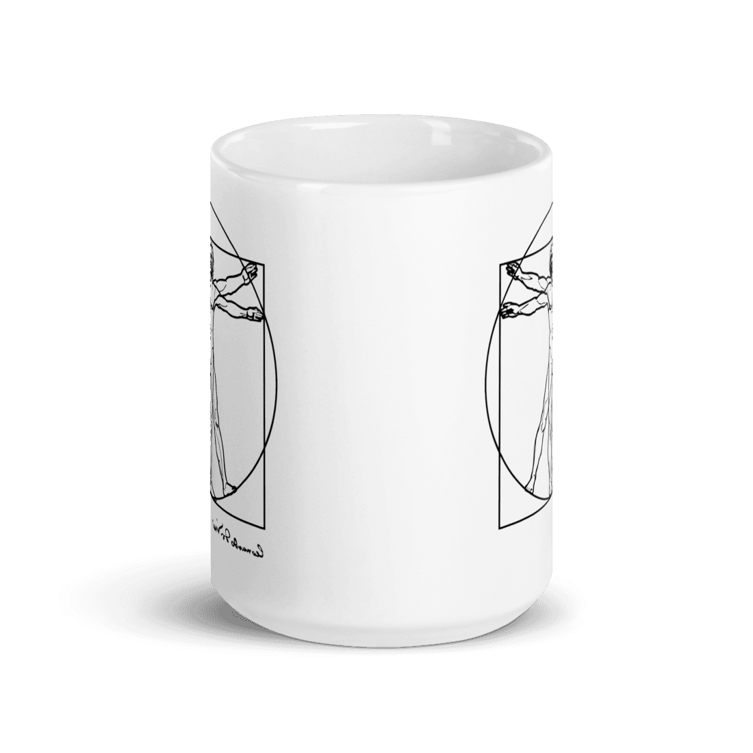 Leonardo Da Vinci, Vitruvian Man Sketch Mug by Art-O-Rama Shop