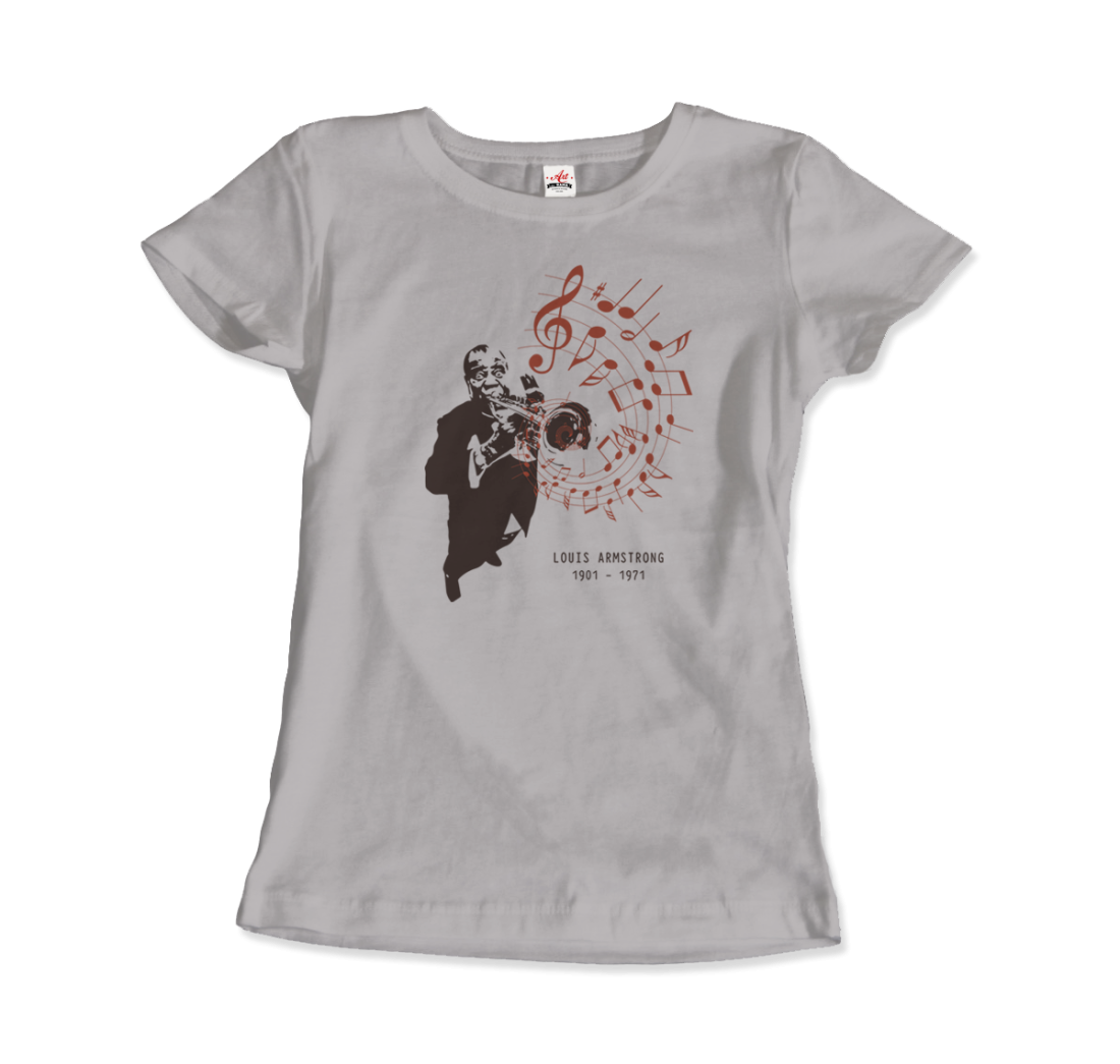 Louis Armstrong (Satchmo) Playing Trumpet t-shirt by Art-O-Rama Shop