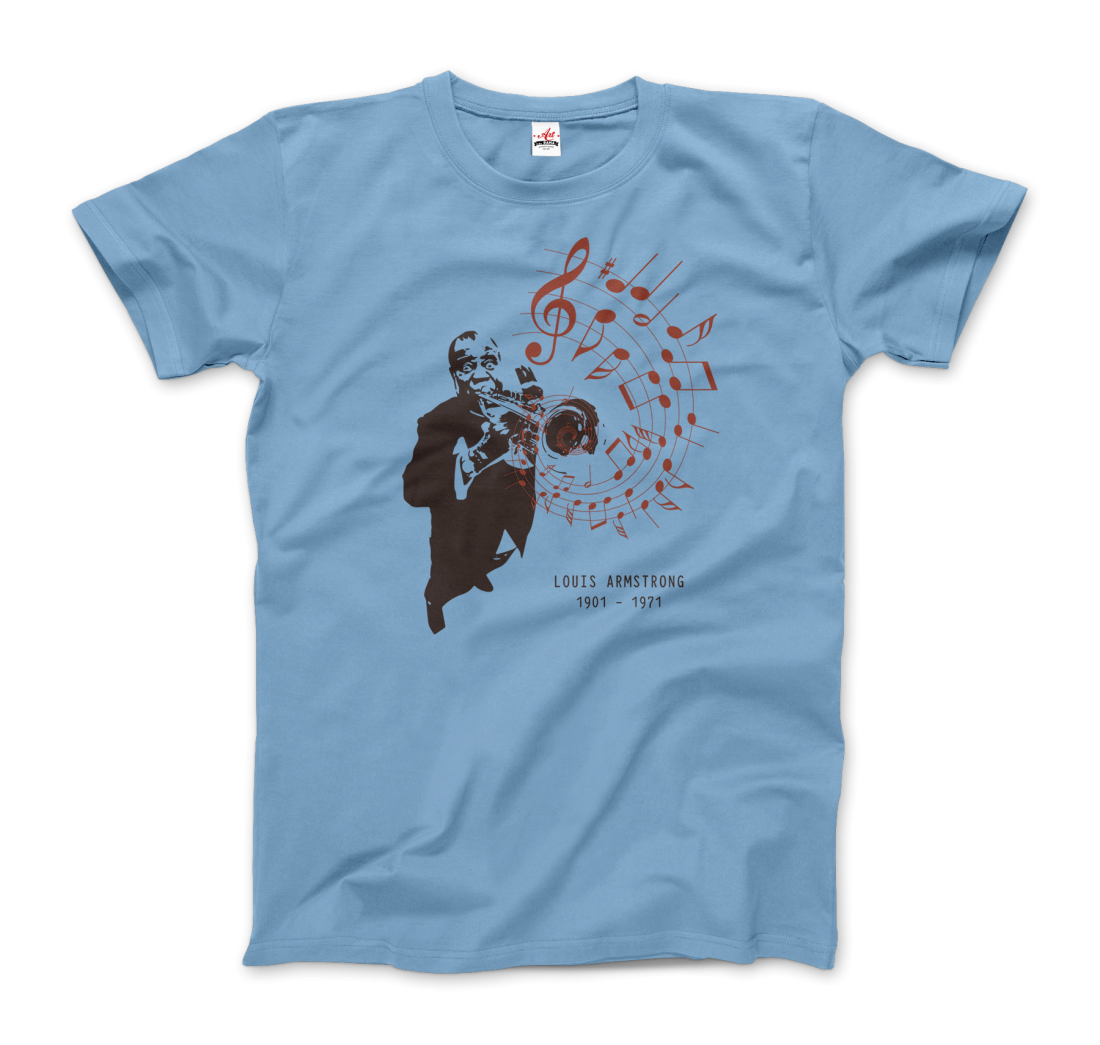 Louis Armstrong (Satchmo) Playing Trumpet t-shirt by Art-O-Rama Shop
