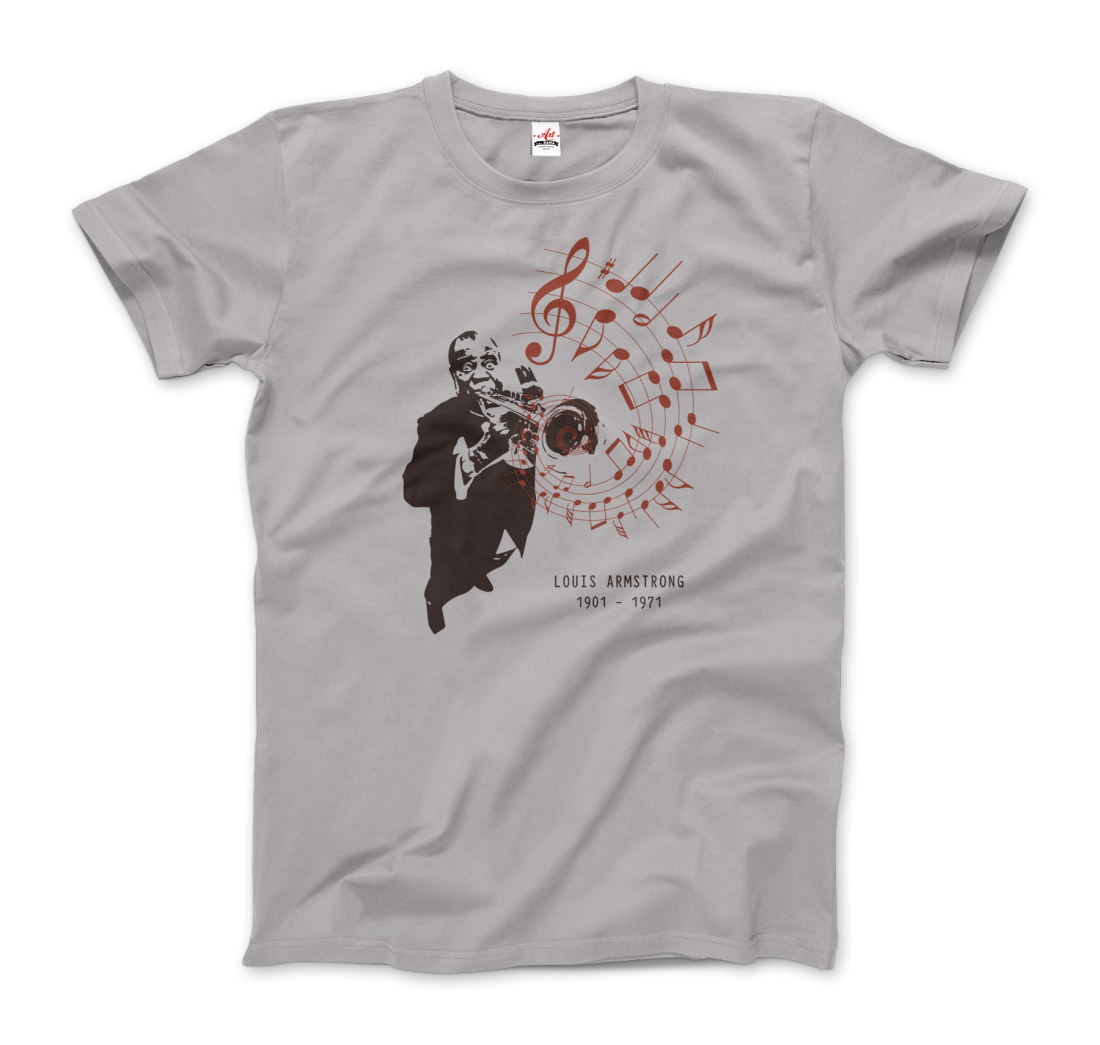 Louis Armstrong (Satchmo) Playing Trumpet t-shirt by Art-O-Rama Shop