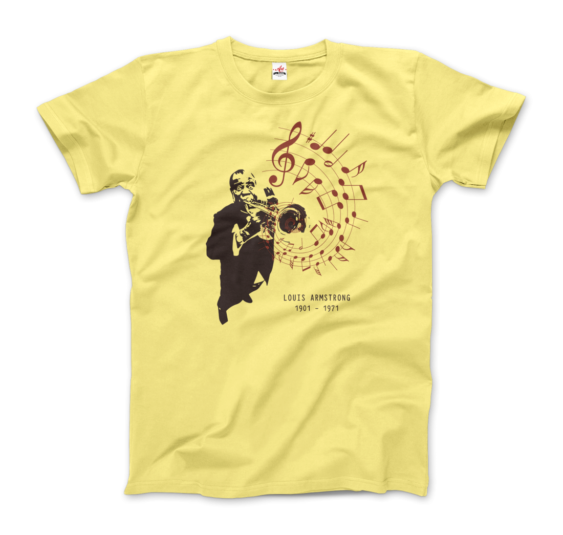 Louis Armstrong (Satchmo) Playing Trumpet t-shirt by Art-O-Rama Shop