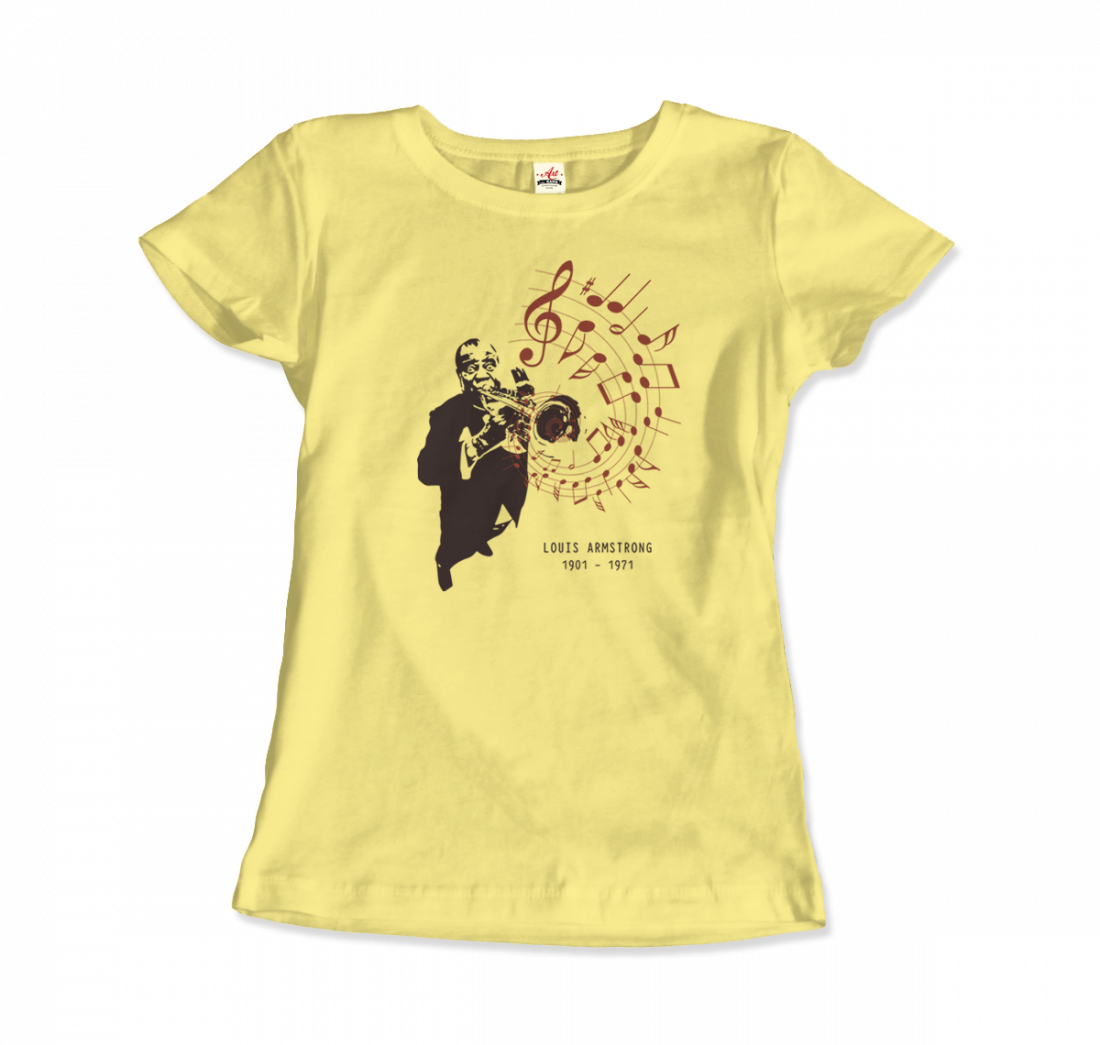 Louis Armstrong (Satchmo) Playing Trumpet t-shirt by Art-O-Rama Shop