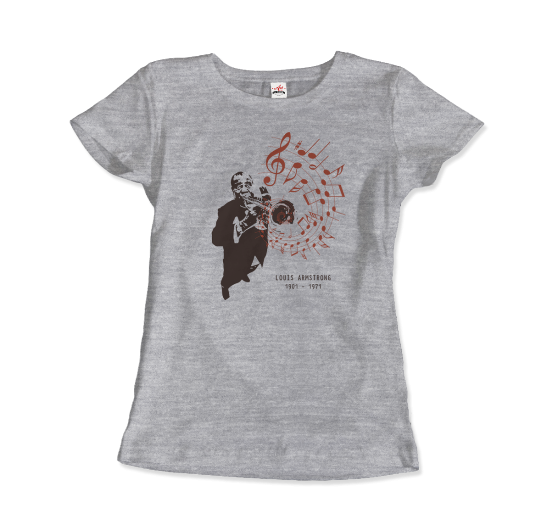 Louis Armstrong (Satchmo) Playing Trumpet t-shirt by Art-O-Rama Shop