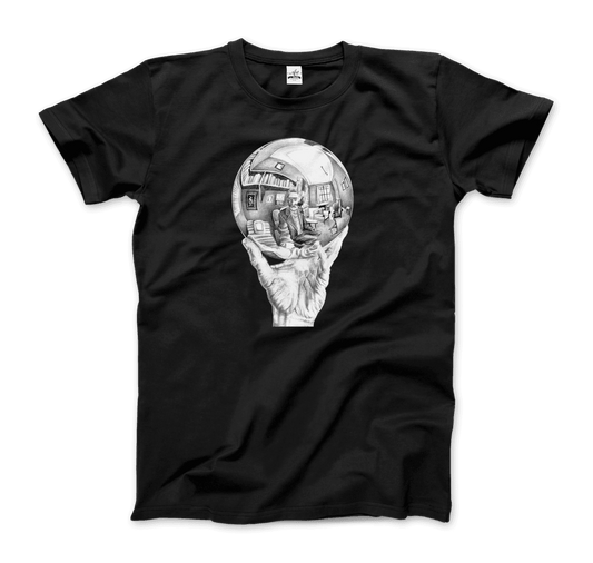M.C. Escher Hand with Reflective Globe t-shirt by Art-O-Rama Shop
