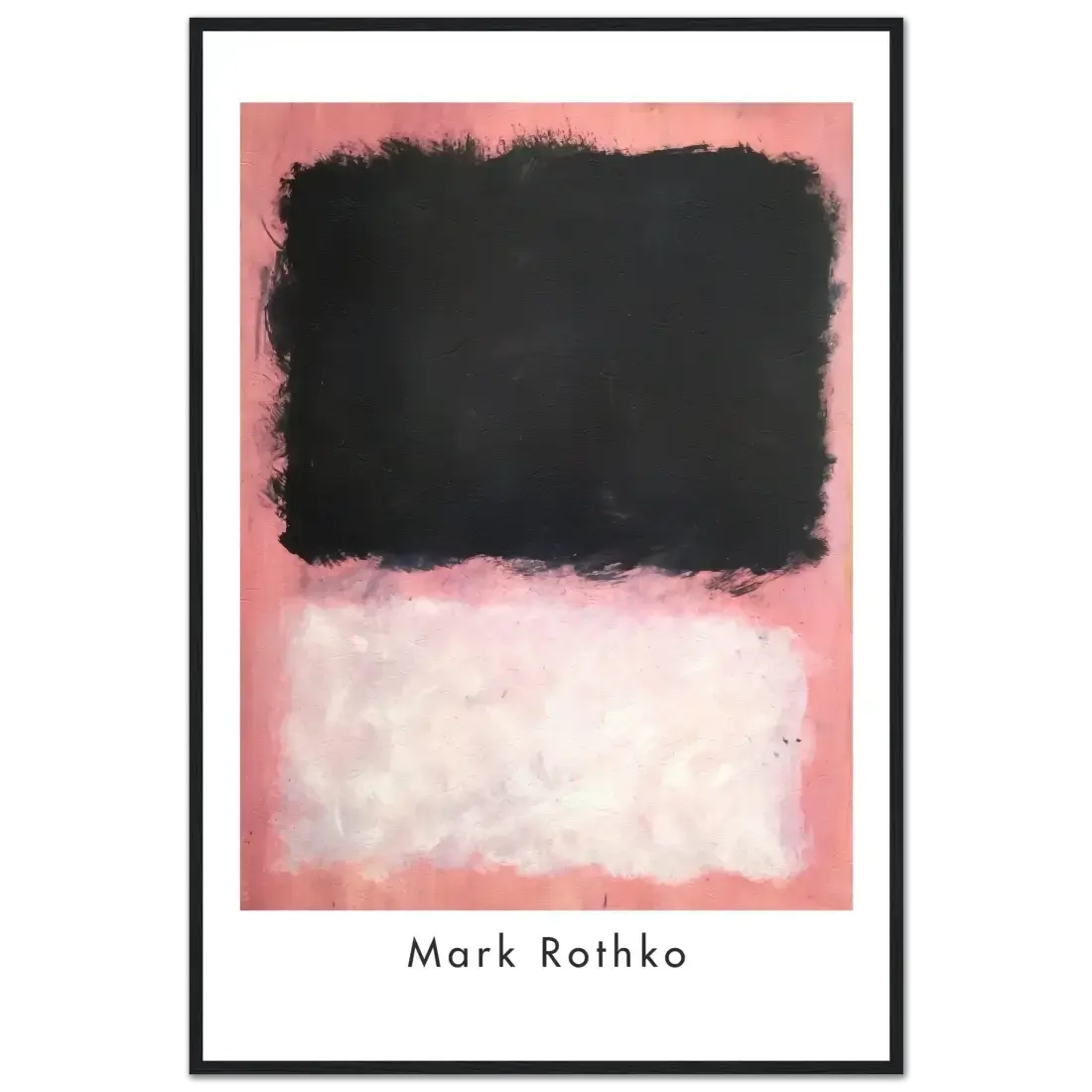 Mark Rothko Untitled, Pink, Black and White art poster by Art-O-Rama Shop