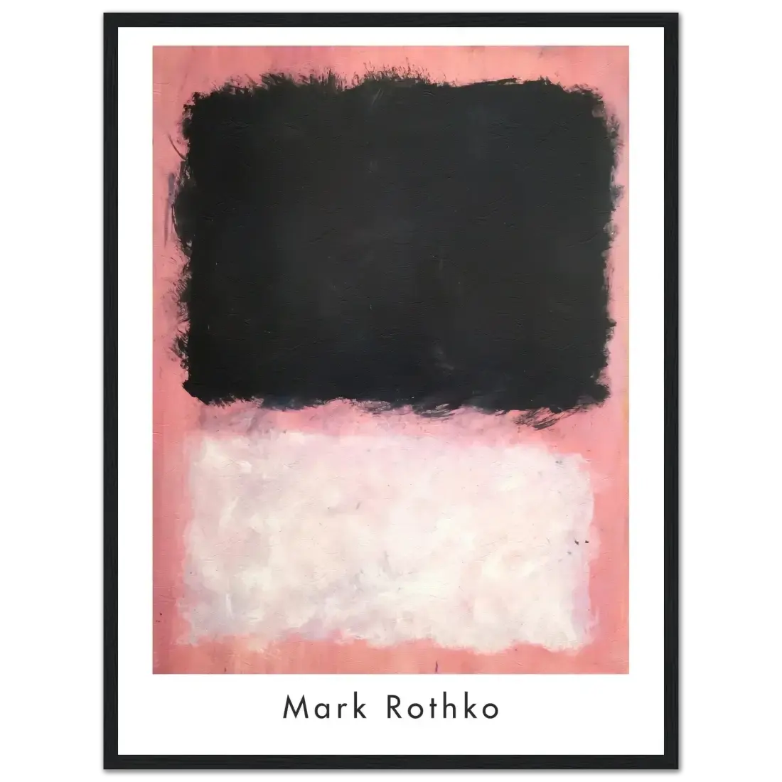 Mark Rothko Untitled, Pink, Black and White art poster by Art-O-Rama Shop