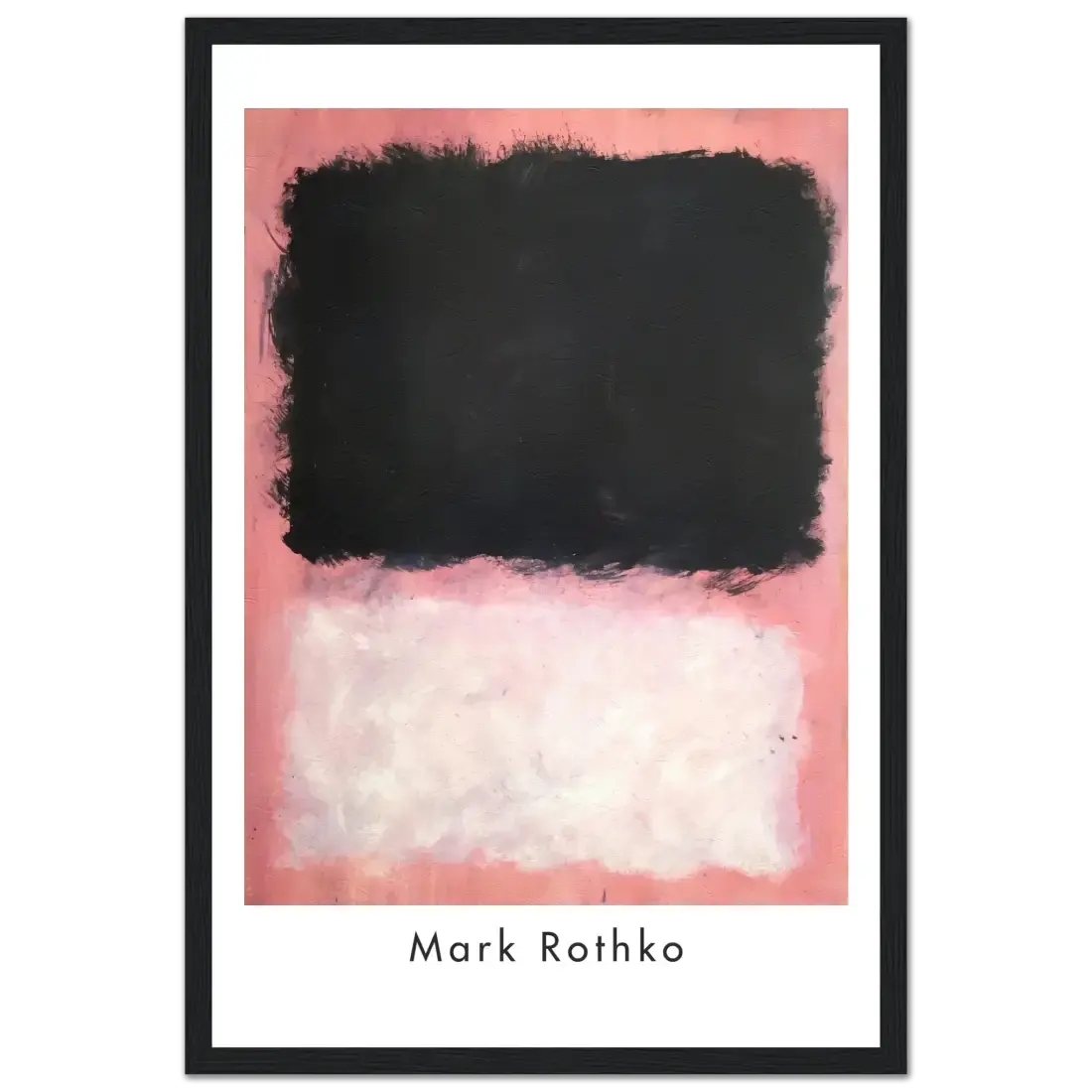 Mark Rothko Untitled, Pink, Black and White art poster by Art-O-Rama Shop