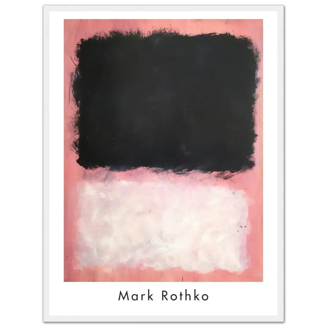 Mark Rothko Untitled, Pink, Black and White art poster by Art-O-Rama Shop