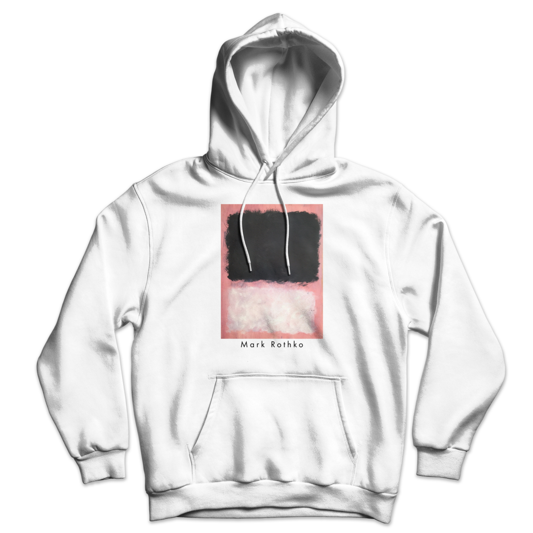 Mark Rothko - Untitled, Pink, Black and White Unisex Hoodie by Art-O-Rama Shop