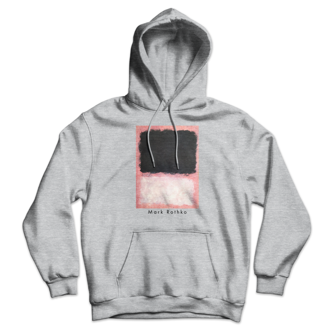 Mark Rothko - Untitled, Pink, Black and White Unisex Hoodie by Art-O-Rama Shop