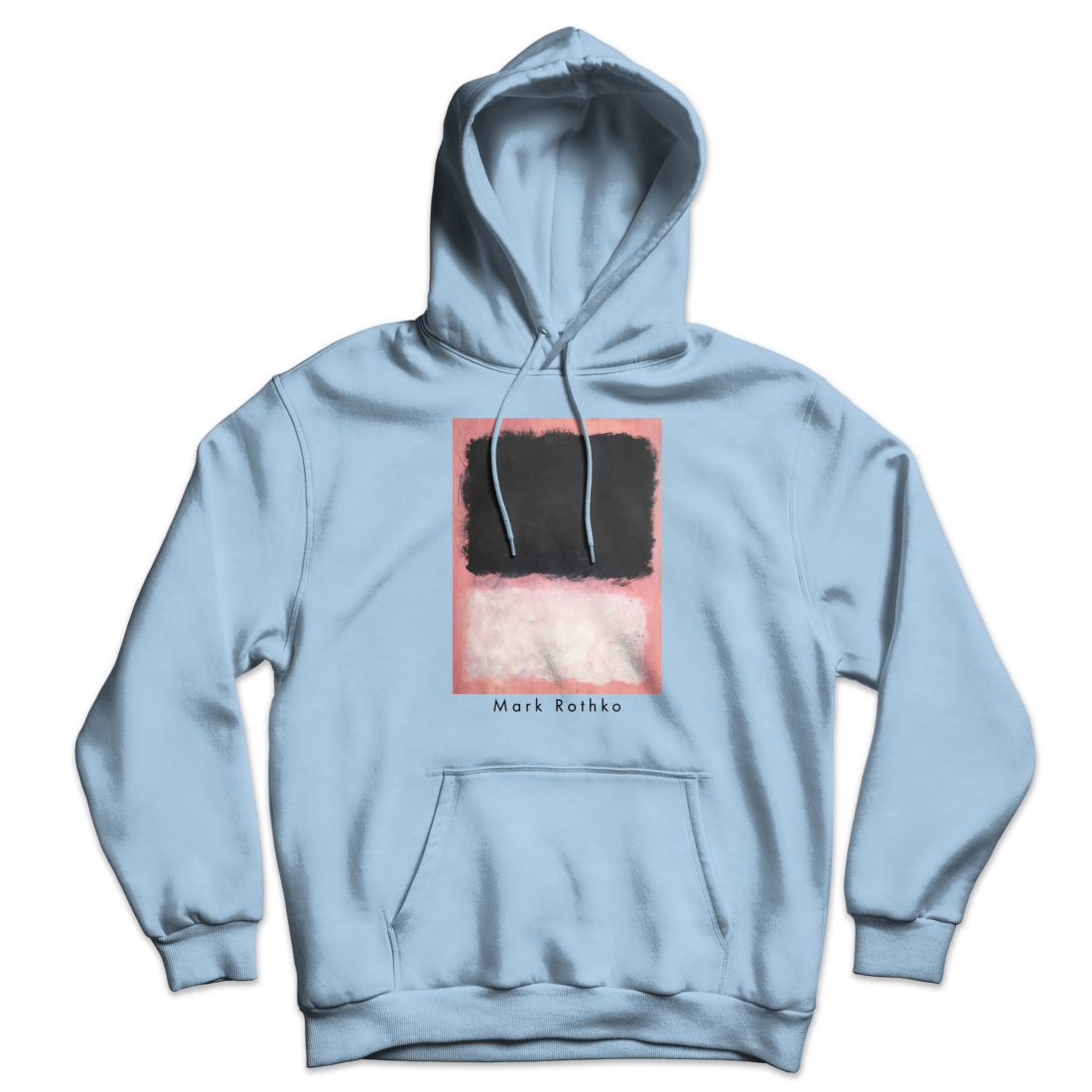 Mark Rothko - Untitled, Pink, Black and White Unisex Hoodie by Art-O-Rama Shop